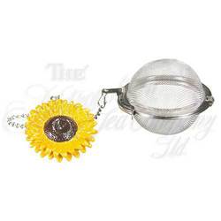2" Mesh Teaball with Sunflower Ornament