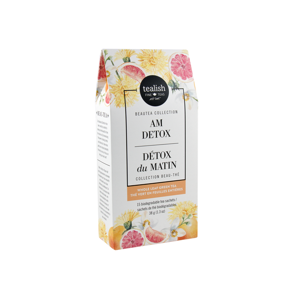 Tealish Beautea - AM Detox Tea Box, 15 sachets/38g/1.3oz