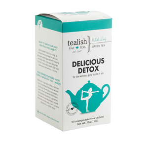 Tealish Delicious Detox Tea Box, 15 sachets/30g/1.1oz