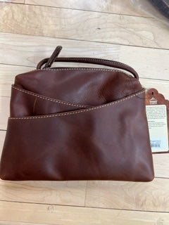 Rugged Earth Brown Leather Purse, Style 199072