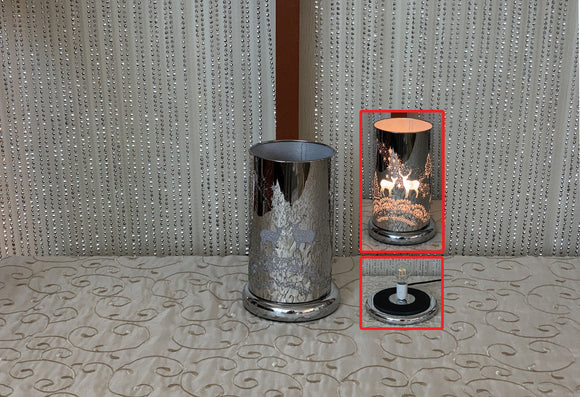 Touch Sensor Lamp Silver Wild Life 10