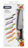 Zyliss 6pc Stainless Steel Knife Colour Collection