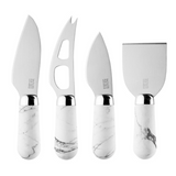 Taylor's Eye Witness Brooklyn Marble & Steel Cheese Knife St, 4pc