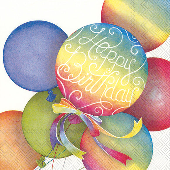 Lunch Napkin - Rainbow Balloons