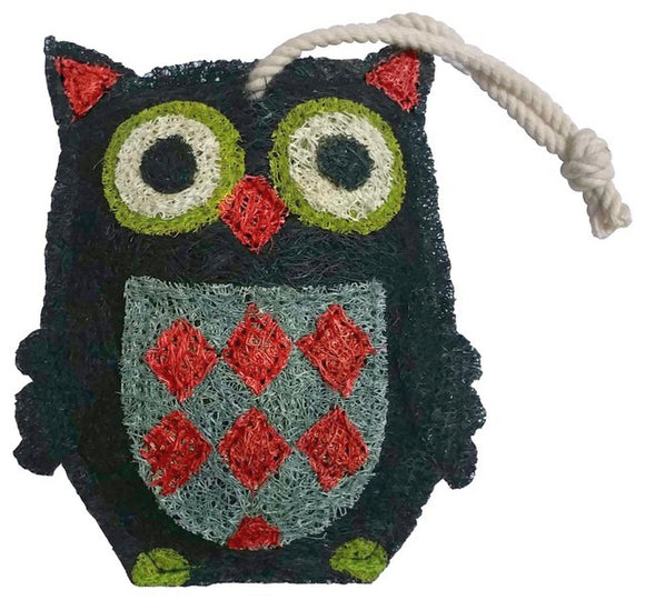Loofah Art, Black Owl