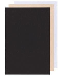 Now Designs Floursack Dishtowel Set, Black/Oyster/White 3pc
