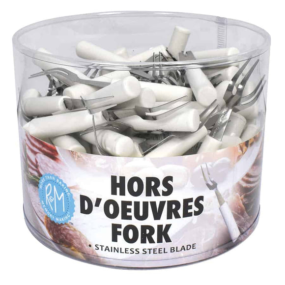 R&M H'ors D'oeuvre Fork, White