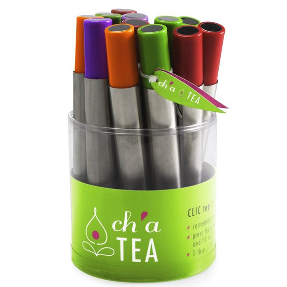 Ch'A CLIC Tea Infuser Sticks, Assorted Colours