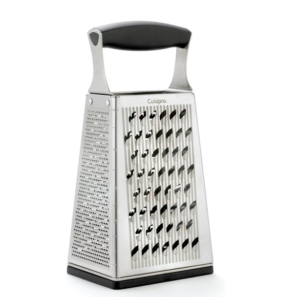 Cuisipro Box Grater, 4-Sided w/Ginger Grater Base