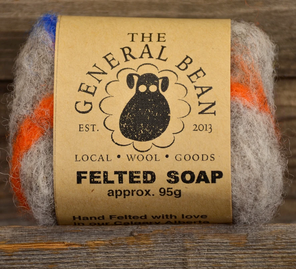 Felted Soap, Grey