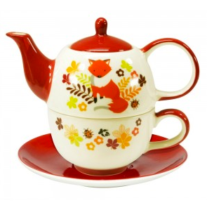 "Foxtrott" Tea For One Teapot/Teacup Set