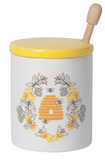 Now Designs Honey Pot, Bees w/Dipper 10oz