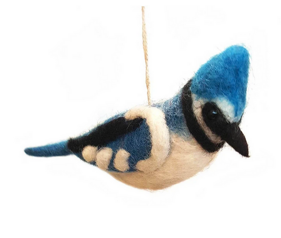 Hamro Felt Ornament, Blue Jay