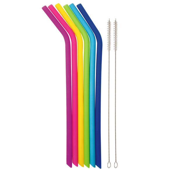 Danesco Silicone Straw S/6 +2 Brushes
