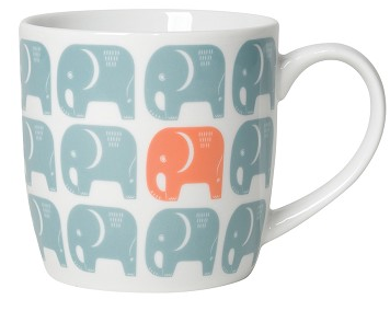 Mug, Edgar Elephant 12oz Porcelain