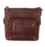 Rugged Earth Brown Leather Purse, Style 199044