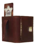Rugged Earth Leather Slim-Fold Wallet, Style 990024