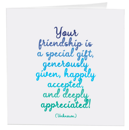 Quotable Card - Friends Is Special, FR