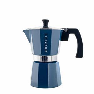 Grosche Milano Stovetop Espresso Maker, Blue 6 Cup