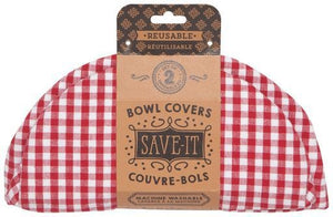 Now Designs Save-It Bowl Cover Set, 2pc Gingham