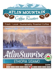 Atlin Mountain Coffee, Atlin Sunrise (Whole Bean, Organic) 400g
