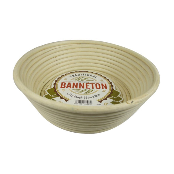 Banneton Proofing Basket, Angled Round 1.5kg