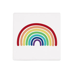 Harman Rainbow Printed Ceramic Coaster Set, 6pc