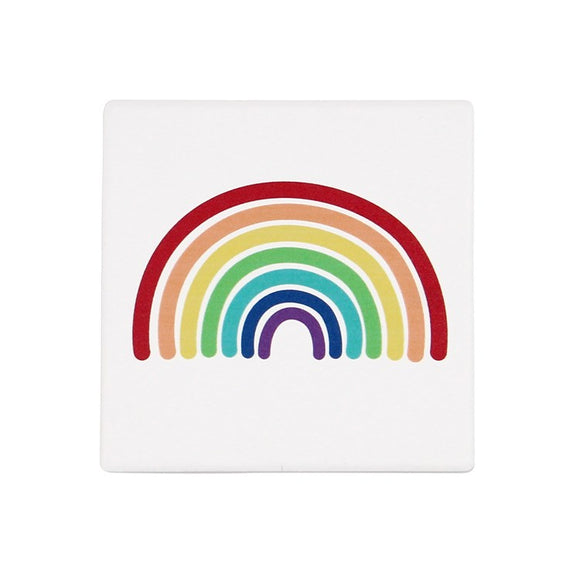 Harman Rainbow Printed Ceramic Coaster Set, 6pc