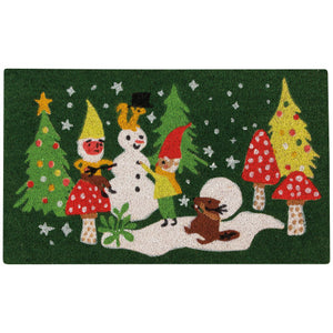 Gnome for the Holidays Coconut Fiber Doormat, 18x30"