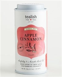 Tealish Apple Cinnamon Herbal Loose Leaf Tea Tin, 85g/3oz