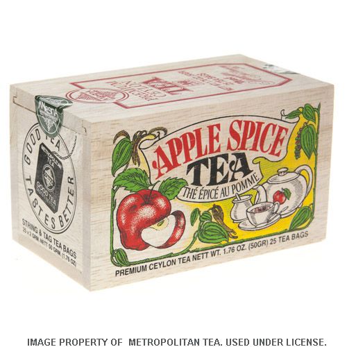 Wood Box, Apple Spice Black Tea, 25 Teabags