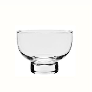 Natural Living Footed Glass Serving Bowl, 5.75"