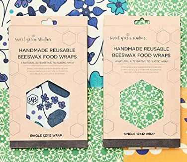 Handmade Reusable Beeswax Food Wrap - Single 12x12