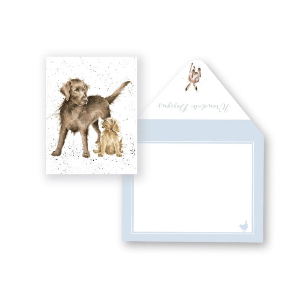 Wrendale Mini-Card, Puppy Love