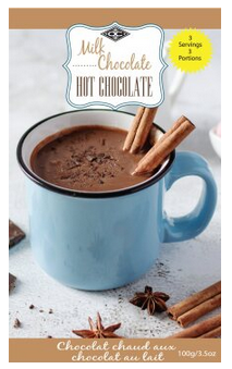 Hot Chocolate Bag 100g, Milk Chocolate