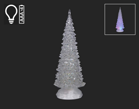 Frosted White Light Up Tree, 12.5
