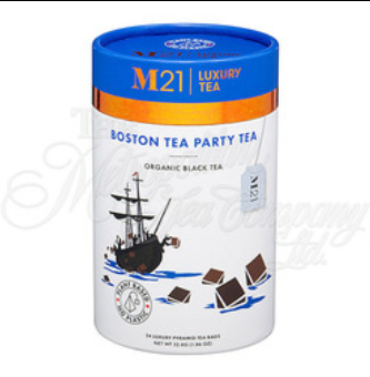 M21 Luxury Tea, Boston Tea Party, 24 Pyramid Bags