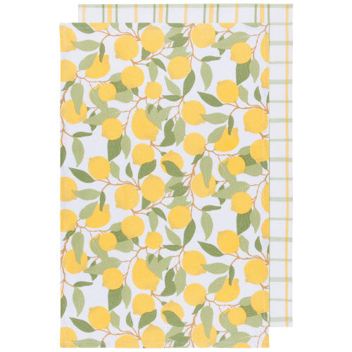 Now Designs Dishtowel Set, 2pc Lemons