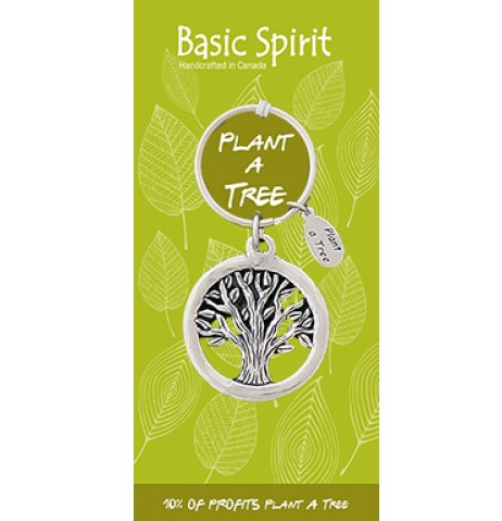 Basic Spirit 'Global Giving Key Chain, Tree (Plant A Tree)