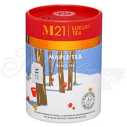 M21 Luxury Tea, Maple Black Tea, 12 Pyramid Bags