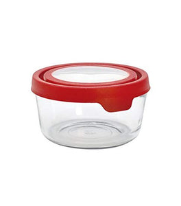 TrueSeal 7 Cup Round Storage Container, Red