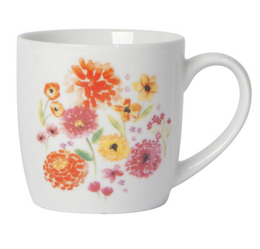 Mug, Cottage Floral 12oz Porcelain
