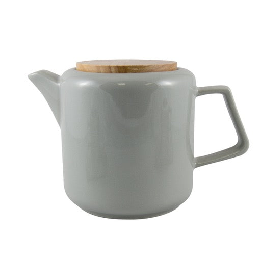 Tealish Modern Teapot, Dove Grey, 32oz
