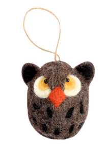 Hamro Felt Ornament, Jungle Owl