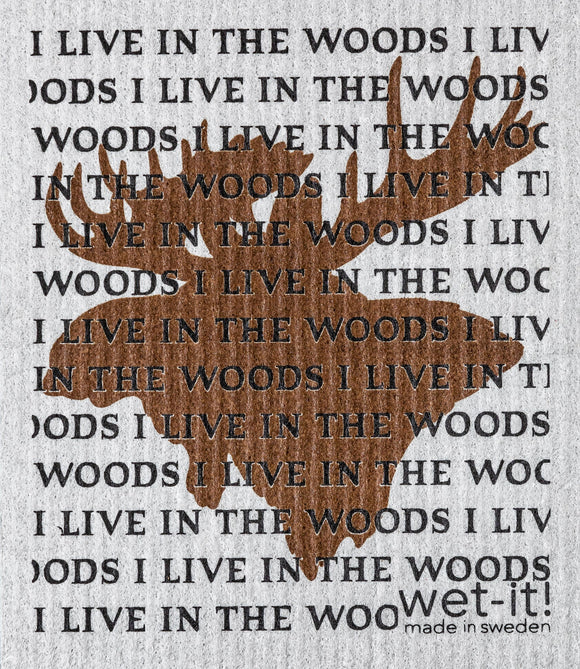 Woody The Moose Wet-It Swedish Dishcloth