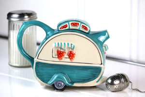 Teapot, Caravan-Turquoise