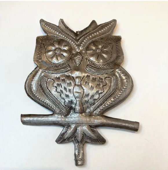 Dandarah Garden Stake, Metal Owl 36