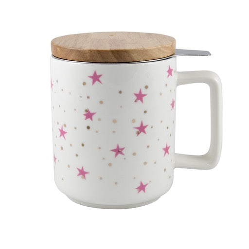 Starry Night Brew-In-Mug, 16oz w/Infuser & Bamboo Lid