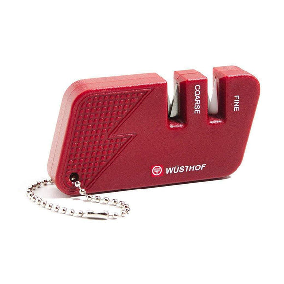 Wusthof Mini Pull-Through Sharpener, Red