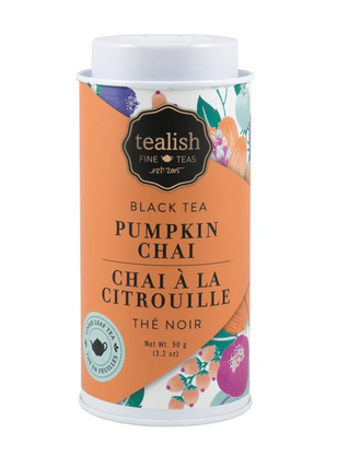 Tealish Seasonal Sweets - Pumpkin Chai Black Tea Tin, 85g